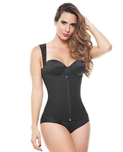 Ann Michell 2037 Invisible Zipper Latex Waist Cincher Fajas Colombianas  (32, Black) : : Clothing, Shoes & Accessories
