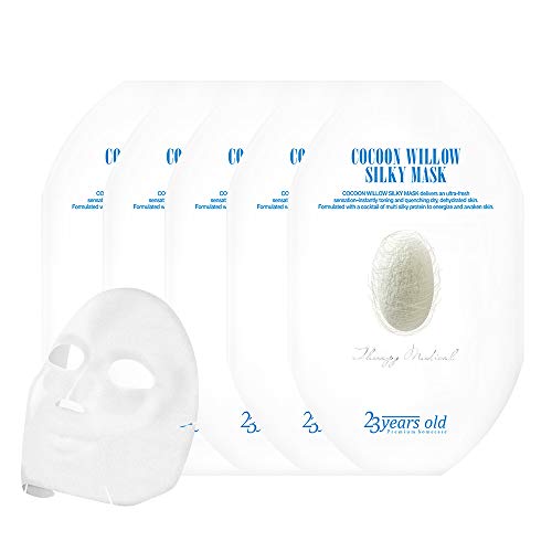 23YEARS OLD Cocoon Willow Silky Mask 43g 5 Sheet, skin brightening, rejuvenation, deep moisturizing, firming by 23yearsold