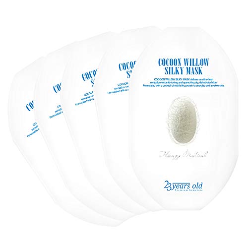 23YEARS OLD Cocoon Willow Silky Mask 43g 5 Sheet, skin brightening, rejuvenation, deep moisturizing, firming by 23yearsold