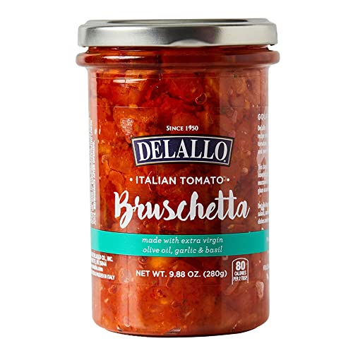 DeLallo Italian Tomato Bruschetta, 9.88oz Jar, 3-Pack