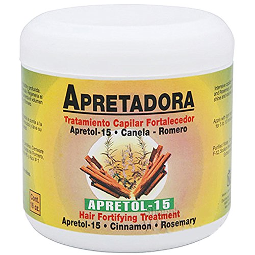 Apretadora Alopecil Apretadora Fortifying Capillar Treatment With Apretol Cinnamon 16 Ounce, 16 Ounces