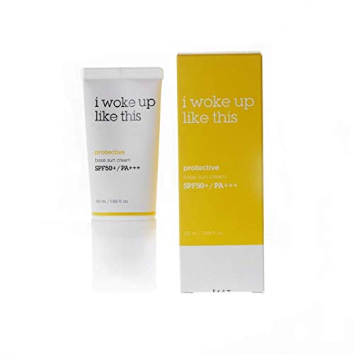 I WOKE UP LIKE THIS Ideal Protective Base Sunscreen – A Long lasting Tinted Broad Spectrum SPF 50+/PA+++ Sun screen. UV protecting, Moisturizing effects for Dry and Sun Damaged Skin
