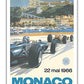 24th Monaco Car Racing Grand Prix - Circuit de Monaco, Monte Carlo - Vintage Car Racing Poster by Michael Turner c.1966 - Master Art Print 12in x 18in