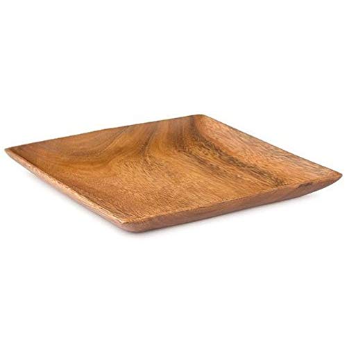 Acacia Wood Square Plate 1 x 12 x 12 inch Set of 4